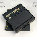 Набір Parker SONNET Matte Black Lacquer GT BP (кулькова ручка + блокнот Parker)