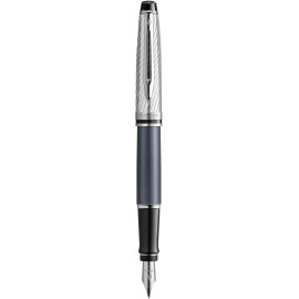 Ручка перьевая Waterman EXPERT Deluxe Metallic Stone Grey CT FP F 10 052