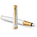 Ручка перьевая Parker IM Premium Pearl GT FP M 24 712