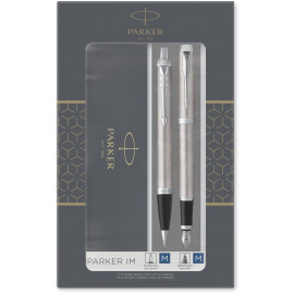 Набір ручок Parker IM Stainless Steel CT FP+BP (перова + кулькова)
