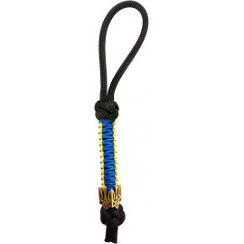 Темляк Loopy Snake “UA Brave & Runes” Чорний з синьо-жовтим та Гербом