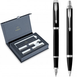 Набір Parker IM Matte Black CT FP+BP (перова + кулькова)