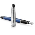 Ручка перова Waterman EXPERT Deluxe Metallic Blue CT FP F 10 051