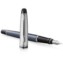 Ручка перова Waterman EXPERT Deluxe Metallic Stone Grey CT FP F 10 052