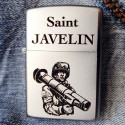 Запальничка Zippo Classics Saint Javelin Satin Chrome 205 J