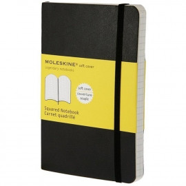 Записная книжка Moleskine Classic карманная / Клетка Черный QP612