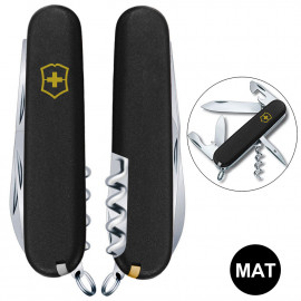 Складаний ніж Victorinox SPARTAN MAT чорний матовий лак з жовт.лого 1.3603.3.M0008p