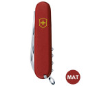 Складной нож Victorinox CLIMBER MAT красный матовый лак с желт.лого 1.3703.M0008p