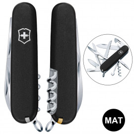 Складаний ніж Victorinox HUNTSMAN MAT чорний матовий лак 1.3713.3.M0007p