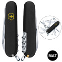 Складной нож Victorinox HUNTSMAN MAT черный матовый лак с желт.лого 1.3713.3.M0008p