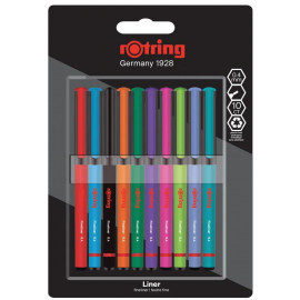 Набір ручок-лайнерів Rotring LINER 10шт 0,4 2166220