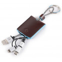 Брелок з USB/micro-USB/lightning Piquadro Blue Square (B2) Cognac AC4236B2_MO