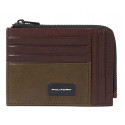 Кредитниця Piquadro Harper (AP) Green-Brown PU1243APR_VETM
