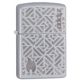 Запальничка Zippo Mosaic Zippo Design Satin Chrome 29912