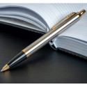 Ручка кулькова Parker IM Brushed Metal GT BP блістер 22 236