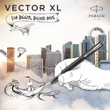 Ручка перова Parker VECTOR XL Metallic Black CT FP M 06 012