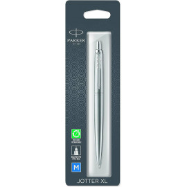 Ручка кулькова Parker JOTTER XL Monochrome Gray CT BP блістер 12 736