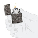 Запальничка Zippo Armor Geometric Weave Design High Polish Black Ice 49173