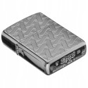 Запальничка Zippo Armor Geometric Weave Design High Polish Black Ice 49173