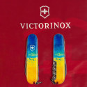Складной нож Victorinox HUNTSMAN UKRAINE Желто-синий рисунок 1.3713.7.T3100p