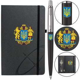 Набір Parker JOTTER UKRAINE Black CT BP Великий Герб України (кулькова ручка + блокнот)