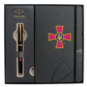 Набір Parker IM ARMY Black GT RB Емблема ЗСУ (ручка-ролер + блокнот Parker)