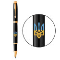 Набір Parker IM UKRAINE Black GT RB Палаючий Тризуб (ручка-ролер + блокнот Parker)