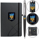 Набір Parker JOTTER UKRAINE Black CT BP Палаючий Тризуб (кулькова ручка + блокнот)