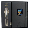 Набір Parker JOTTER UKRAINE Black CT BP Палаючий Тризуб (кулькова ручка + блокнот)