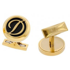 Запонки ST Dupont 005721 Gold з лого D Du5721