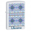 Зажигалка Zippo Classic Ukraine Pattern 2 White Matte Zp214up2