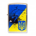 Зажигалка Zippo Classics Ukraine Soccer Flag Street Chrome Zp207usf