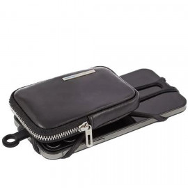 Держатель для смартфона с сумочкой Piquadro Blue Square (B2) Black AC5622B2R_N