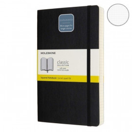 Записник Moleskine Classic Expanded середній / Клітинка Чорний М'який QP617EXP
