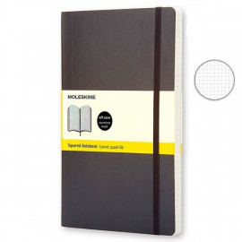 Записник Moleskine Classic середній / Клітинка Чорний М’який QP617