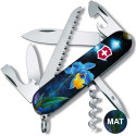 Складаний ніж Victorinox CAMPER DESIGN Блакитно-жовтий ірис 1.3613.3.R2060pk