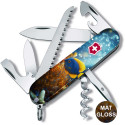 Складной нож Victorinox CAMPER DESIGN Желто-голубая рыбка 1.3613.7.R2020pk