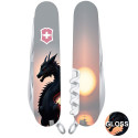 Складной нож Victorinox CLIMBER ZODIAC Дракон в лучах солнца 1.3703.3.Z3270p