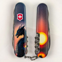 Складной нож Victorinox CLIMBER ZODIAC Дракон в лучах солнца 1.3703.3.Z3270p