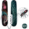 Складаний ніж Victorinox CLIMBER ZODIAC Лазурний дракон 1.3703.3.Z3290p