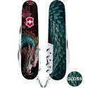 Складаний ніж Victorinox CLIMBER ZODIAC Лазурний дракон 1.3703.3.Z3290p