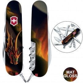 Складаний ніж Victorinox HUNTSMAN ZODIAC Фантастичний дракон 1.3713.3.Z3210p