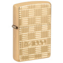 Запальничка Zippo Armor 169 Zippo Basketweave Design High Polish Brass 46274