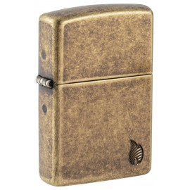 Запальничка Zippo Armor Antique Brass Flame Design 46401