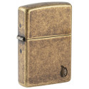 Запальничка Zippo Armor Antique Brass Flame Design 46401