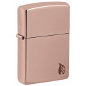Зажигалка Zippo Armor High Polish Rose Gold Flame Design 46401