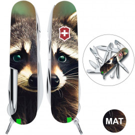Складаний ніж Victorinox DELUXE TINKER ANIMAL Єнот 1.4723.3.F1120pw
