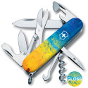 Складаний ніж Victorinox CLIMBER UKRAINE Жовто-синій малюнок 1.3703.7.T3100pw