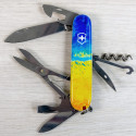 Складаний ніж Victorinox CLIMBER UKRAINE Жовто-синій малюнок 1.3703.7.T3100pw