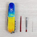 Складаний ніж Victorinox HUNTSMAN UKRAINE Жовто-синій малюнок 1.3713.7.T3100pw